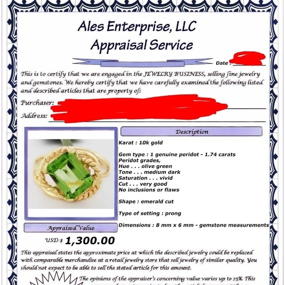 SALE! New 10kt Solid Gold Genuine Peridot Engagement/Gift Ring W Box - Picture 5 of 14